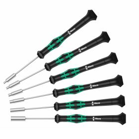 Wera Metric Precision Micro Nutdriver Set and Rack (6-Piece)