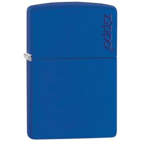 Zippo Windproof Lighter Classic Royal Blue Matte Zippo Logo