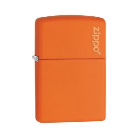 Zippo Windproof Lighter Orange Matte w/Zippo Logo