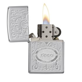 Zippo Windproof Lighter Zippo Crown Stamp High Polish Chrome Finish