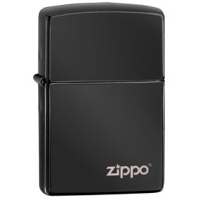 Zippo Windproof Lighter Ebony Finish w/Zippo Logo