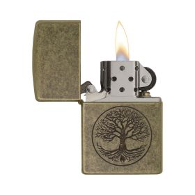 Zippo Windproof Lighter Tree of Life Antique Brass Finish