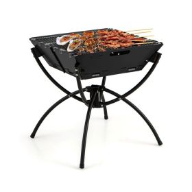 Outdoor Travel Portable 3-in-1 Camping Campfire Grill (Type: Grill, Color: black)